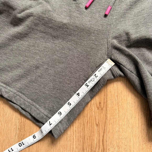 Psycho Bunny Gray Cotton Sweat Shorts XL Drawstring Embroidered Bunny Logo - Picture 8 of 9